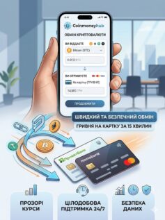 Coinmoneyhub (CMH) — простий і зрозумілий обмін криптовалюти на гривню